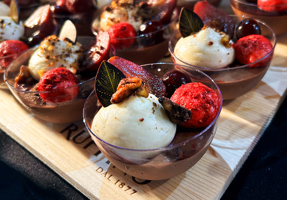 Rosen Shingle Creek’s Smoky Chocolate Cake was a fewtured dessert at Cows 'n Cabs.
